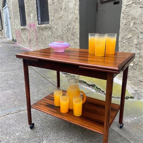 Mid Century Bar Cart Etsy