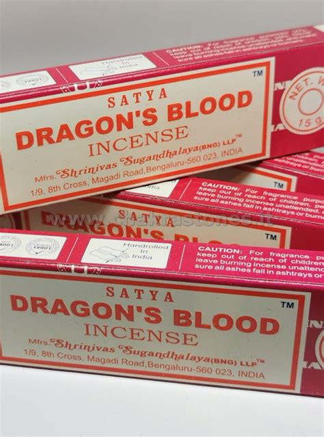 Incenso Sangue Di Drago Dragons Blood Stick Satya G Chakra Stones