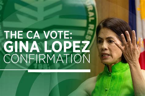 How The CA Voted On Gina Lopez Appointment ABS CBN News