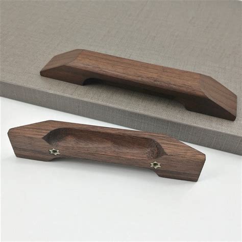 Walnut Cabinet Pulls Wood Handles Drawer Knobs Handles Etsy