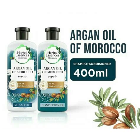 Jual Herbal Essences Biorenew Repair Argan Oil Of Morocco Shampoo And Kondisioner 400ml