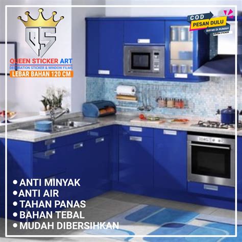 Jual Wall Sticker Wallpaper Stiker Lemari Meja Dapur Polos Premium