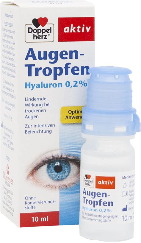 Doppelherz Augentropfen Mit Hyaluron Ml