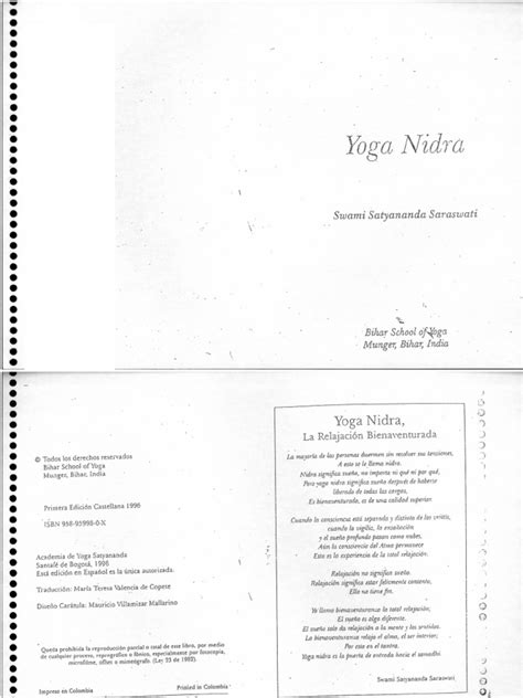 Yoga Nidra Satyananda Saraswati Pdf