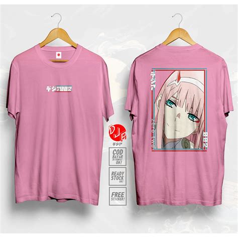 Jual Kaos ZERO TWO 02 DARLING IN THE FRANXX BAJU JEPANG ANIME MANGA