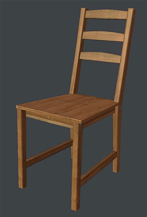 Free Wooden Chair 3d Model