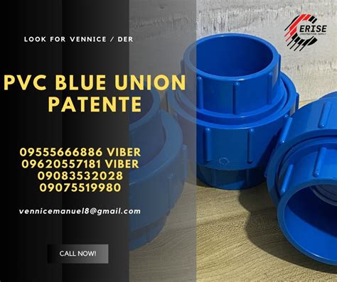 Pvc Blue Union Patente Commercial Industrial Construction Tools