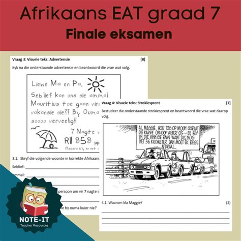 Afrikaans Eat Graad Finale Eksamen Vraestel Teacha