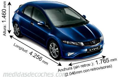 Medidas Honda Civic Maletero Dimensiones Y Similares