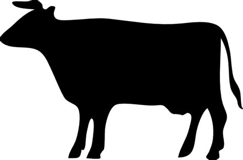 Cow Silhouette clip art (119498) Free SVG Download / 4 Vector