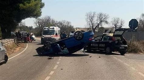 Salento Scontro Sulla Via Del Mare Coinvolte Tre Auto Anche Una