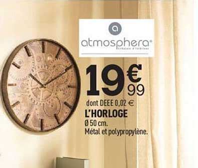 Promo L Horloge Chez Centrakor ICatalogue Fr