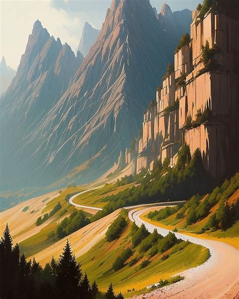 Mountain Road By Oceanyng On Deviantart