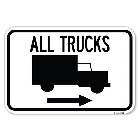 Signmission Trucks Sign All Trucks With Truck Symbo Heavy-Gauge ...