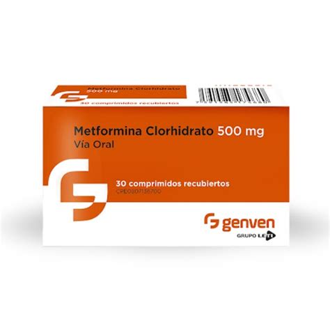 Metformina 500mg X 30 Comprimidos Genven Farmadon La Farmacia De