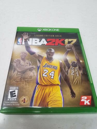 Nba 2k17 Legend Edition Gold Microsoft Xbox One Pre Owned Kobe Bryant Cover 710425498619 Ebay