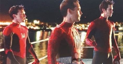 Alleged Photo Of Tobey Maguire Andrew Garfield And Charlie Cox With