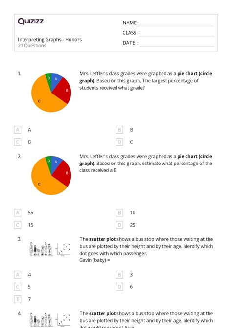 50 Interpreting Graphs Worksheets For 7th Grade On Quizizz Free