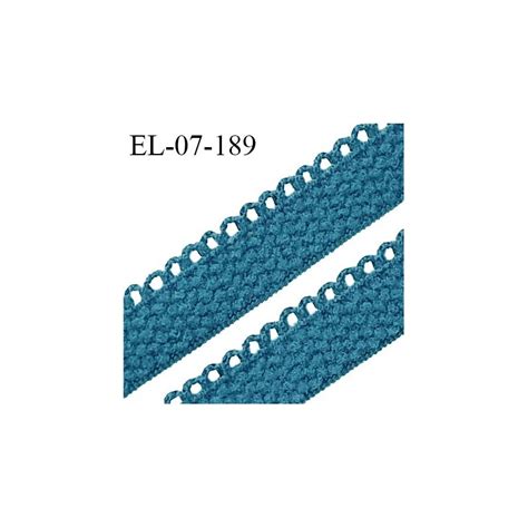 Elastique Lingerie 7 Mm 2 Mm Picots Couleur Bleu Canard Grande Marque