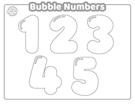 super fun bubble numbers   printable kids activities blog