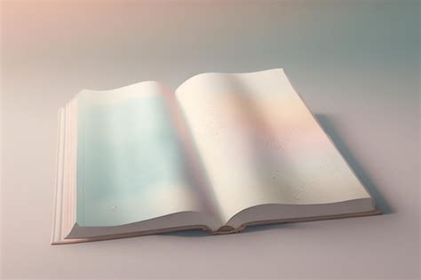 Premium AI Image | An open book with a colorful background and a place ...