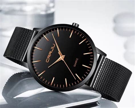 Reloj Social Ultrafino De Lujo Para Hombre Con Correa De Metal Color