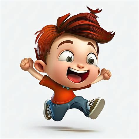 Premium Photo | Small boy on colorful background funny cartoon ...