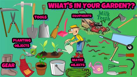 List Of Gardening Tools And Garden Vocabulary In English Learn Names Of Objects In The Garden