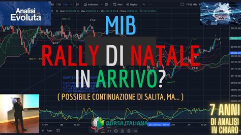 MIB Analisi Evoluta Weekly Del 26 11 723 Rally Di Natale In Arrivo