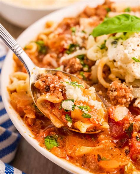 Hearty Lasagna Soup The Chunky Chef