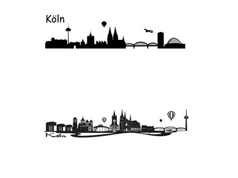 Wandtattoo K Ln K Lner Skyline Wandsticker