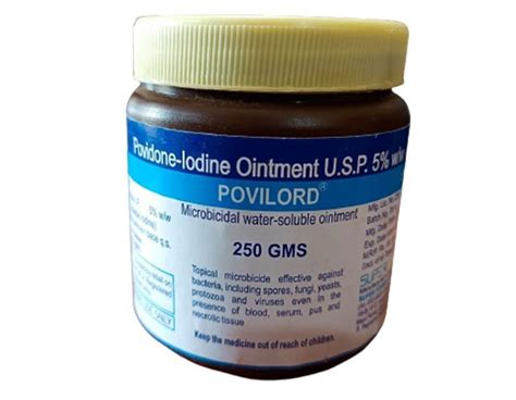 Composition Povilord Povidone Iodine Ointment Usp Packaging Size