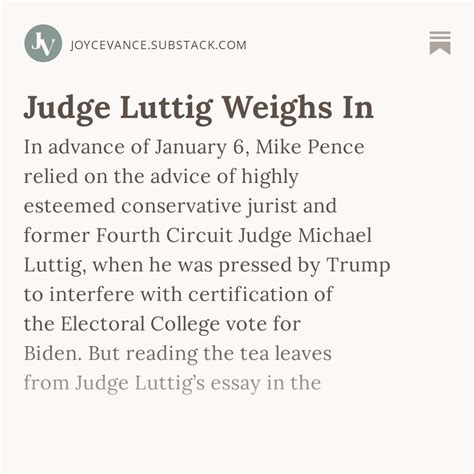 Joyce Alene on Twitter: "Retired conservative Judge Michael Luttig has ...