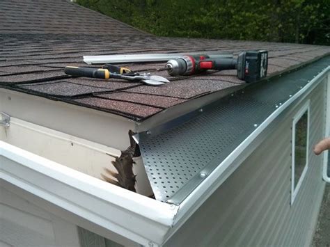 Gutter guard installation DIY work - Gutters Toronto