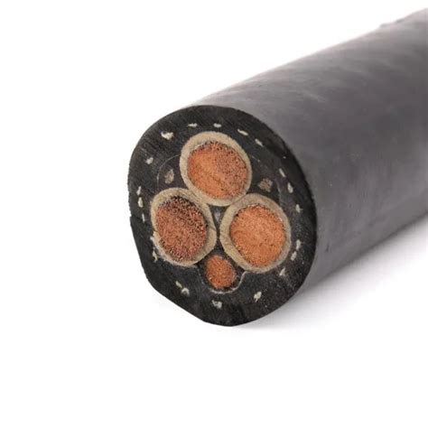 Rubber Cable Mining Use Mobile Rubber Sheathed Flexible Cable Trailing