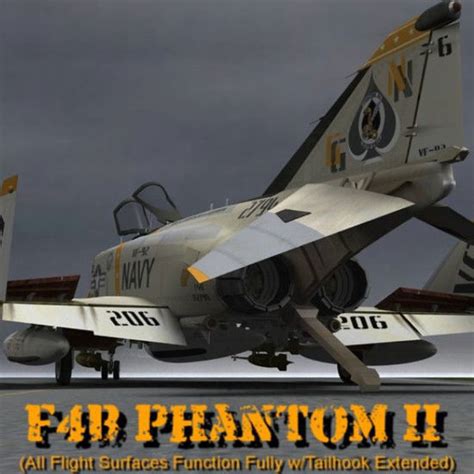 F4b Phantom Usaf Jet Fighter Aircraft Figure For Poser 3d Wposer World