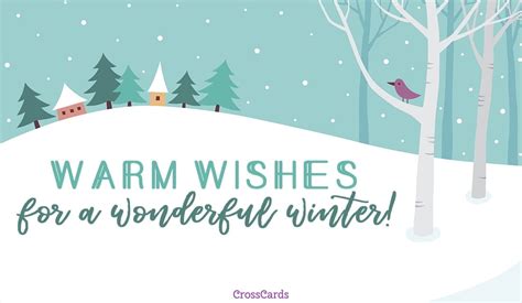 Warm Wishes eCard - Free Winter Cards Online