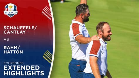 Schauffele Cantlay Vs Rahm Hatton Extended Highlights 2023 Ryder Cup