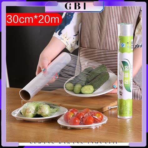 Jual GBI Plastik Wrap Pembungkus Makanan 30cm X 10mtr Food Wrapping