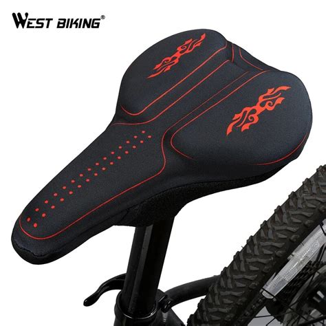 WEST BIKING 3D Silicon Gels Bike Saddle Cover Seat Cushion Bike Part