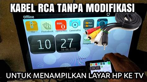 Cara Mudah Dan Murah Menampilkan Layar Hp Ke Tv Youtube