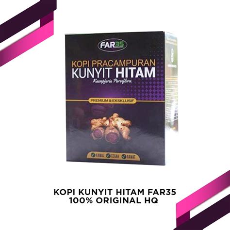 KOPI KUNYIT HITAM FAR35 BLACK GINGER COFFEE 100 ORIGINAL HQ