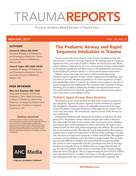 Pediatric rapid sequence intubation - sheryfactor