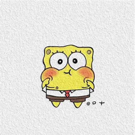 Spongebob Cute Sticker Şirin çizim Sevimli Karikatür Sünger Bob