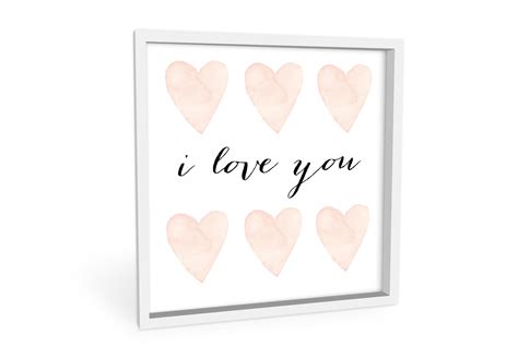 Hartschaumbild Confetti Cream I Love You Wall Art De