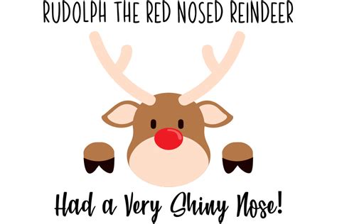 Rudolph The Red Nosed Reindeer Graphic By Magnolia Blooms Creative