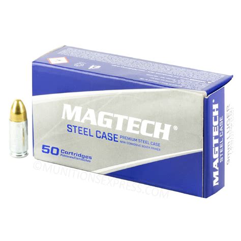 Magtech Steel Case 9mm Luger Ammo 115gr Full Metal Jacket 50 Box