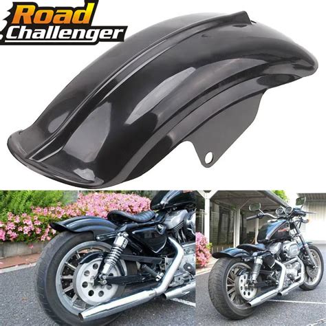 Black Plastic Motorcycle Rear Mudguard Fender For Harley Sportster Solo