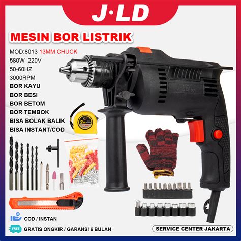 Jual JLD Mesin Bor Impact Drill Listrik 13MM Mesin Bor Bolak Balik Bor