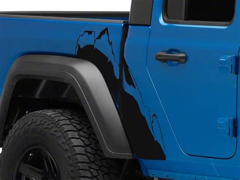 Sec10 Jeep Gladiator Mountain Bed Side Decal Gloss Black Jg3423 20 24